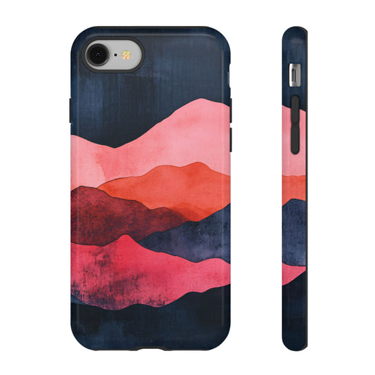 Water Color Abstract Landscape_7 Customizable Tough Phone Case for iPhone 16, 15 Pro Max, Samsung S24 Ultra, Pixel 7 & more