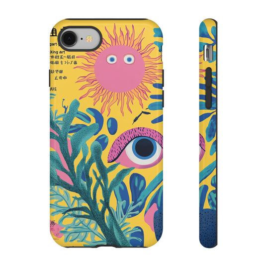 Psychedelic Japanese Style Illustration_5 Customizable Tough Phone Case for iPhone 16, 15 Pro Max, Samsung S24 Ultra, Pixel 7 & more