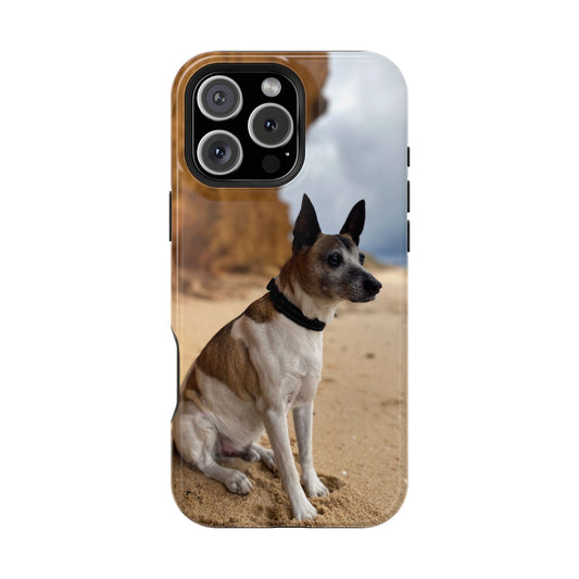 Customizable Magnetic Impact-Resistant Phone Case Your Pet Photo or Digital Painting with Name_3_iPhone 13 and up