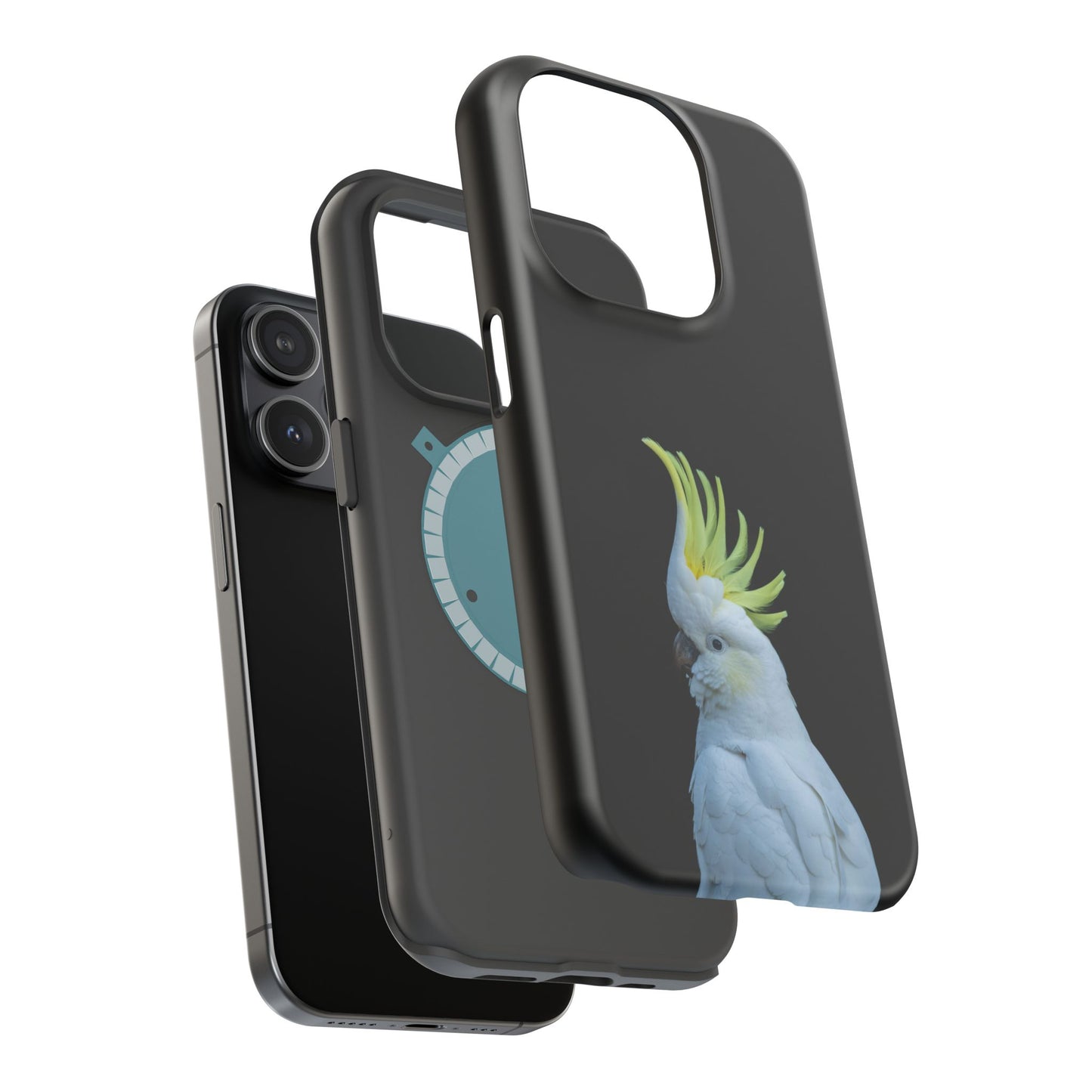Sulphur Crested Cockatoo - Magnetic Impact-Resistant Phone Case - Fono Caso x EstebantheNatureman - Wildlife Case - Gift for Bird Lovers