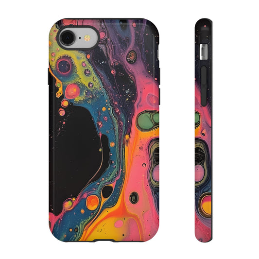Psychedelic Modern Abstract_8 Customizable Tough Phone Case for iPhone 16, 15 Pro Max, Samsung S24 Ultra, Pixel 7 & more