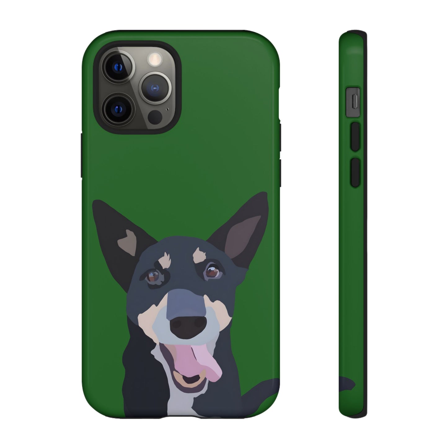 Custom Pet Tough Phone Case Your Pet Photo or Digital Painting with Name_4 for iPhone 15, 15 Pro Max, 15 Plus, Samsung S24 Ultra, Pixel 7