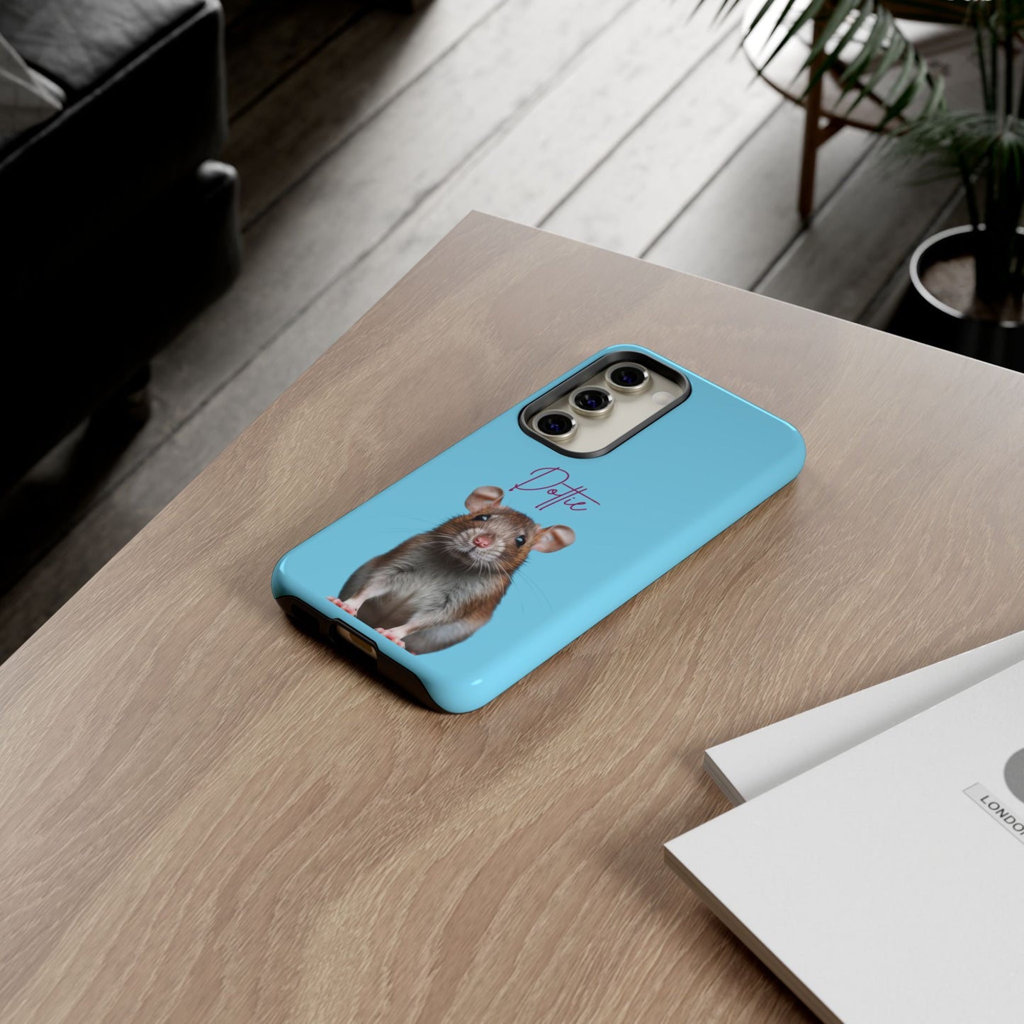 Customizable Pet Tough Phone Case Your Pet Photo or Digital Painting with Name_8 iPhone 16, 15 Pro Max, 15 Plus, Samsung S24 Ultra, Pixel 7