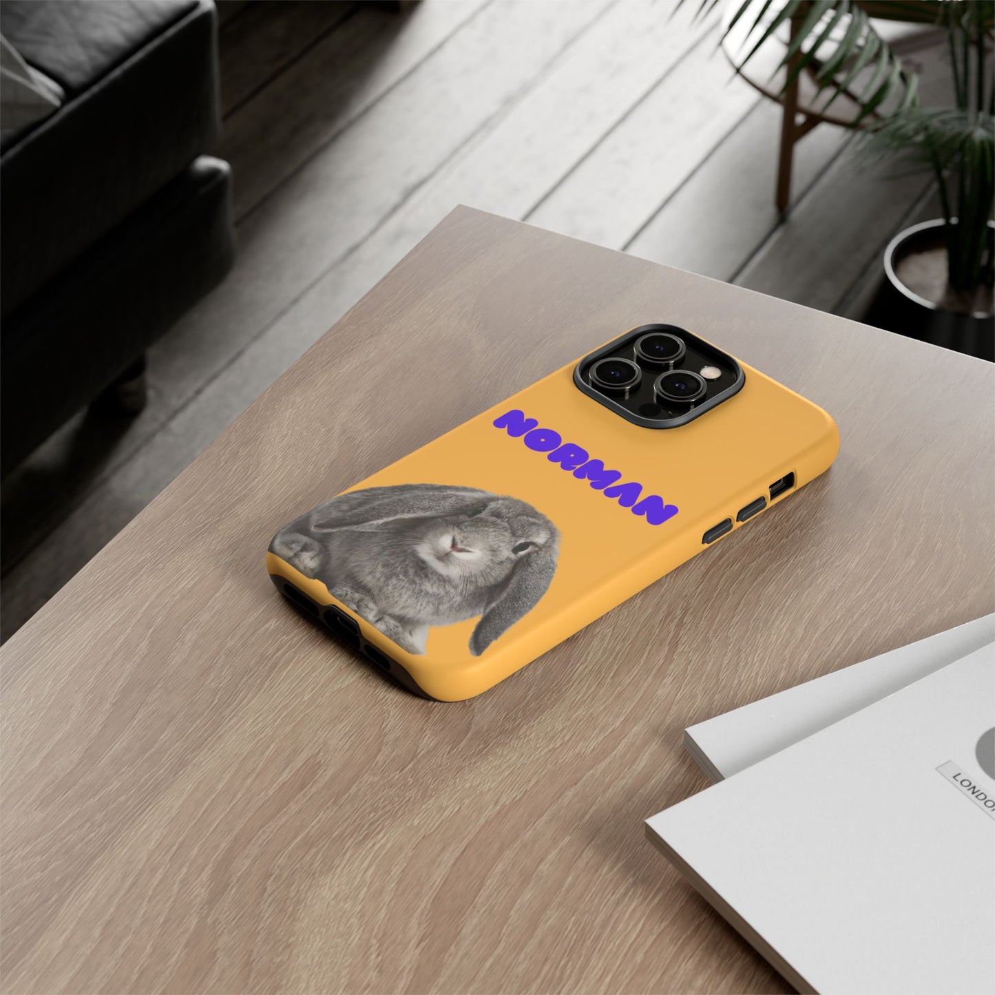 Customizable Pet Tough Phone Case Your Pet Photo or Digital Painting with Name_7