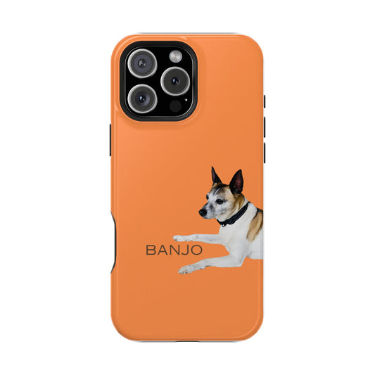 Customizable Magnetic Impact-Resistant Phone Case Your Pet Photo or Digital Painting with Name_5_iPhone 13 and up