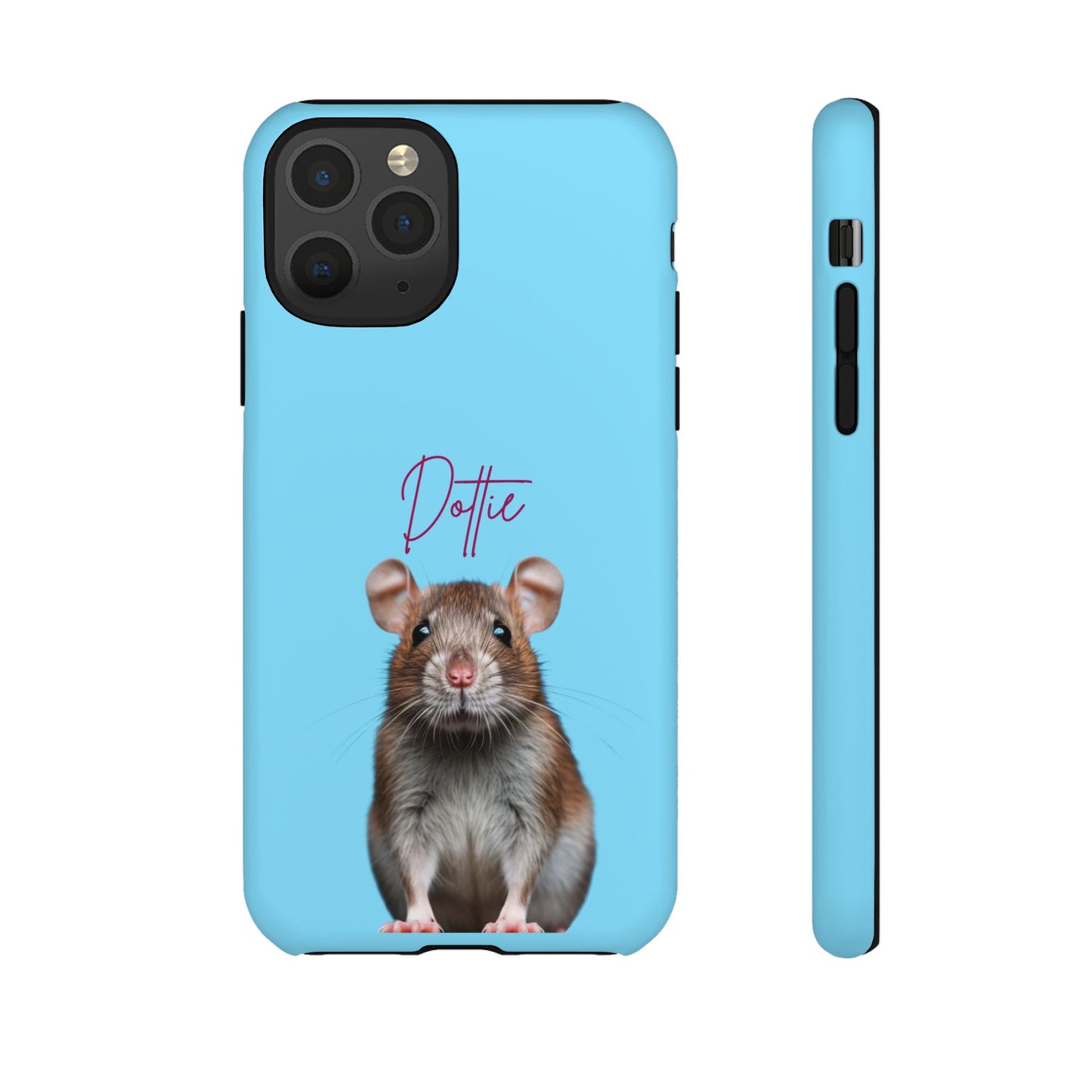 Customizable Pet Tough Phone Case Your Pet Photo or Digital Painting with Name_8 iPhone 16, 15 Pro Max, 15 Plus, Samsung S24 Ultra, Pixel 7
