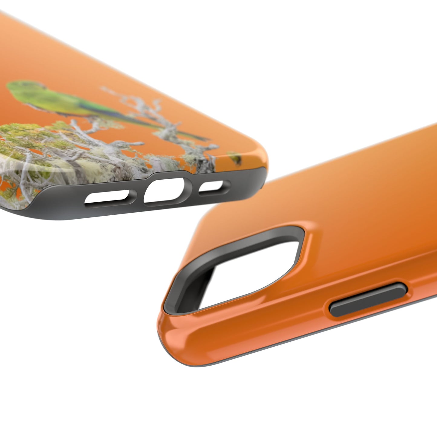 Orange-bellied Parrot - Magnetic Impact-Resistant Phone Case - Fono Caso x EstebantheNatureman - Wildlife Case - Gift for Bird Lovers