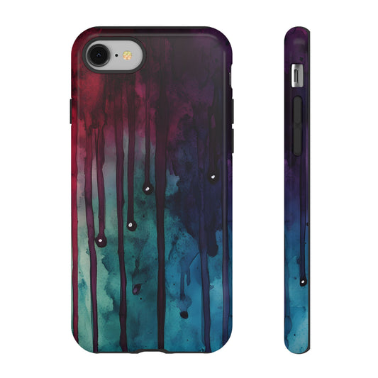 Colorful Dripping Paint_6 Customizable Tough Phone Case for iPhone 16, 15 Pro Max, Samsung S24 Ultra, Pixel 7 & more
