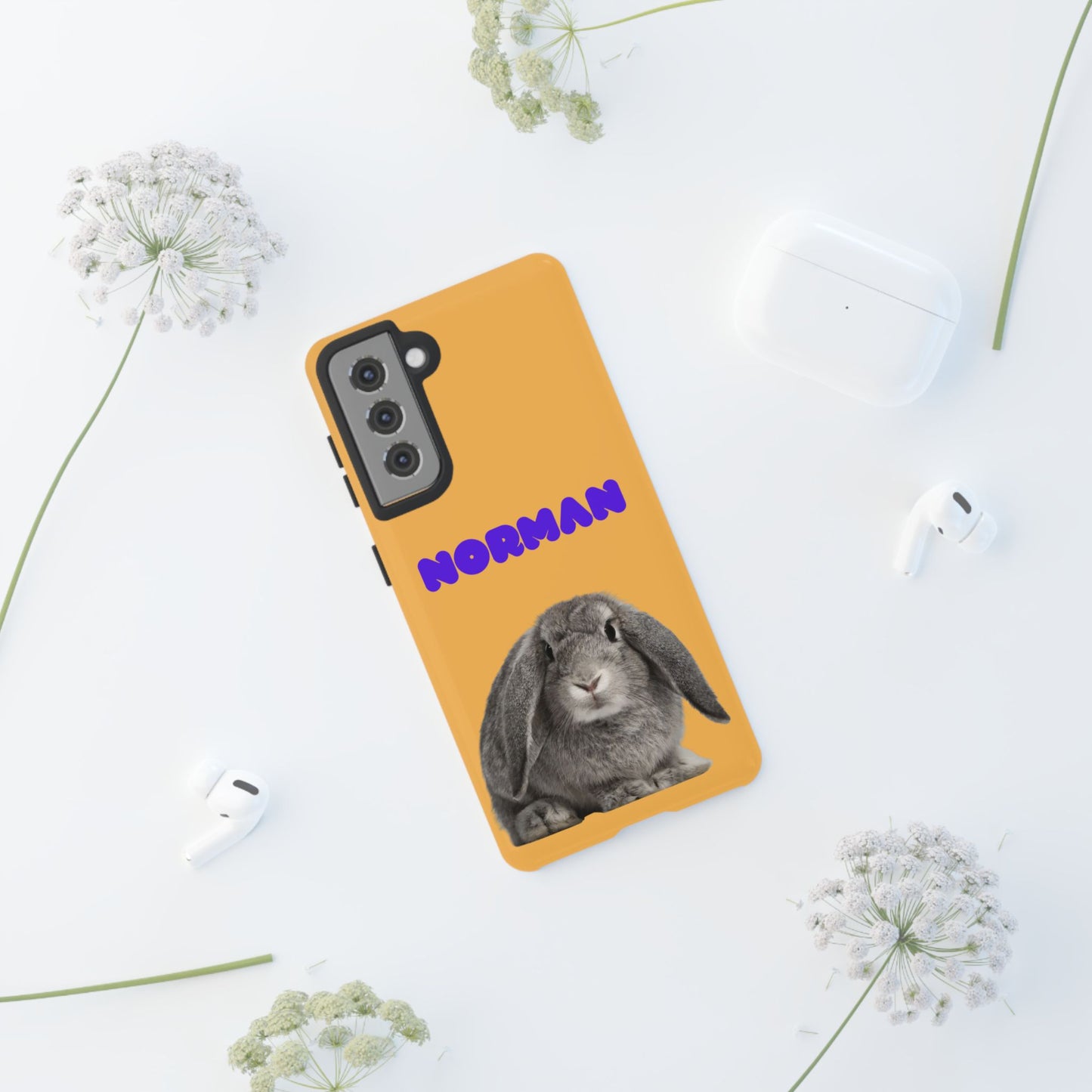 Customizable Pet Tough Phone Case Your Pet Photo or Digital Painting with Name_7