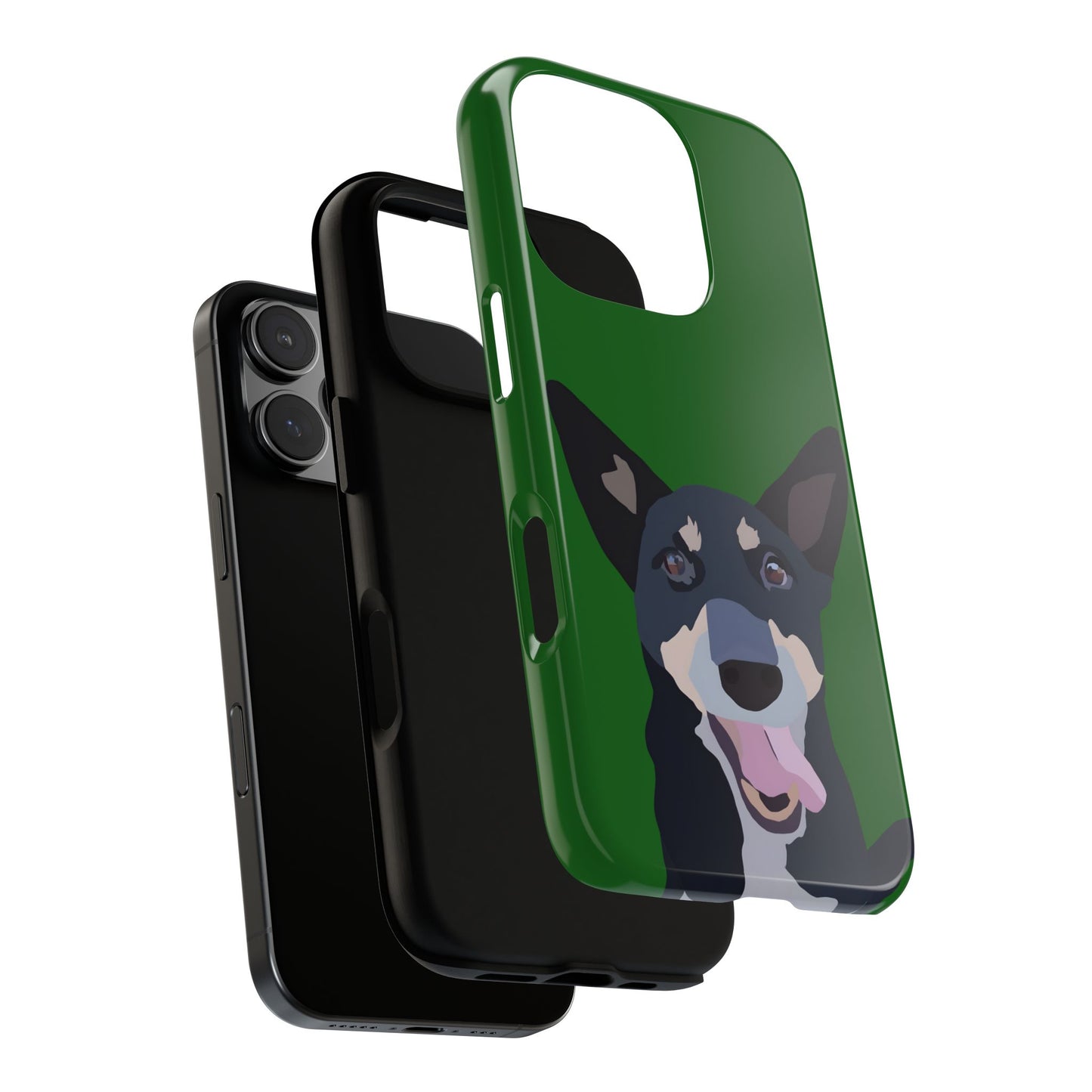 Custom Pet Tough Phone Case Your Pet Photo or Digital Painting with Name_4 for iPhone 15, 15 Pro Max, 15 Plus, Samsung S24 Ultra, Pixel 7