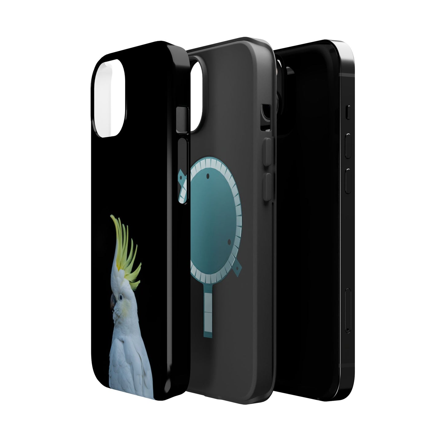 Sulphur Crested Cockatoo - Magnetic Impact-Resistant Phone Case - Fono Caso x EstebantheNatureman - Wildlife Case - Gift for Bird Lovers