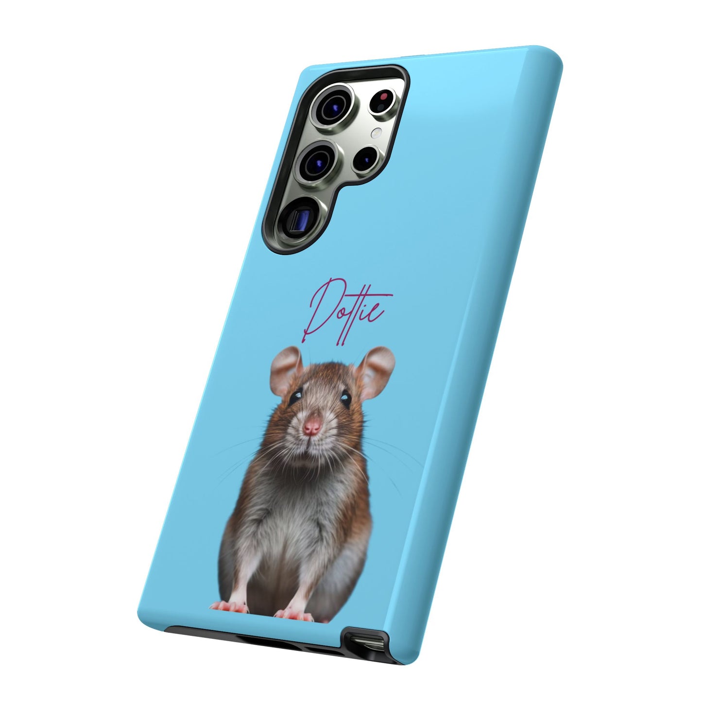 Customizable Pet Tough Phone Case Your Pet Photo or Digital Painting with Name_8 iPhone 16, 15 Pro Max, 15 Plus, Samsung S24 Ultra, Pixel 7