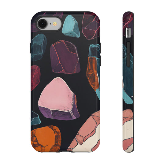 Colorful Abstract Organic Shapes_1 Customizable Tough Phone Case for iPhone 16, 15 Pro Max, Samsung S24 Ultra, Pixel 7 & more