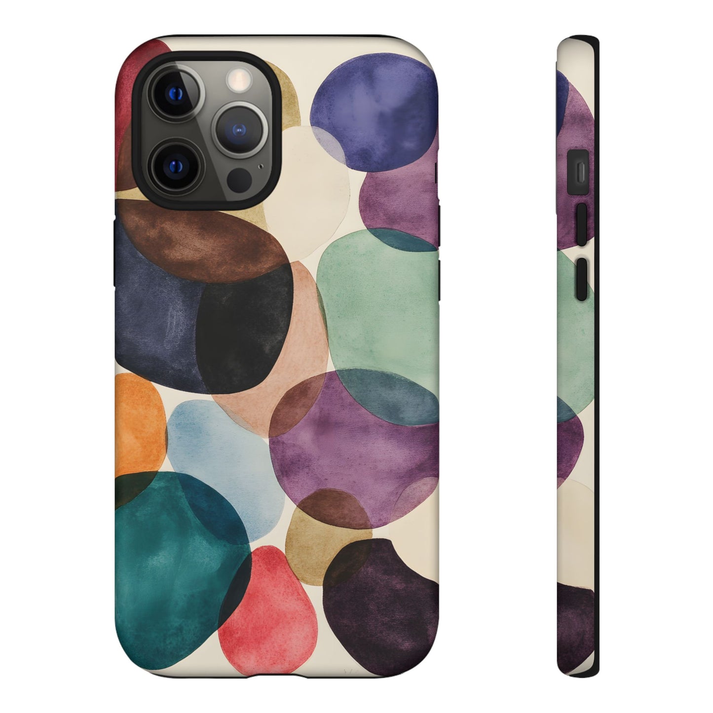 Colorful Abstract Organic Shapes_22 Customizable Tough Phone Case for iPhone 16, 15 Pro Max, Samsung S24 Ultra, Pixel 7 & more
