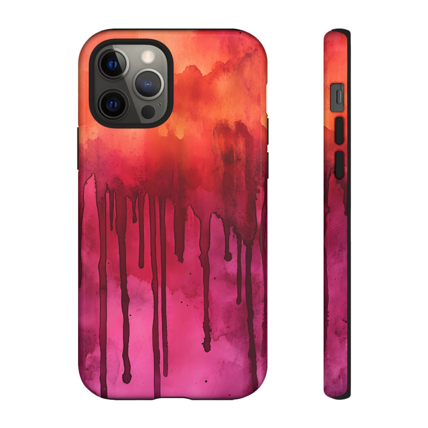 Colorful Dripping Paint_9 Customizable Tough Phone Case for iPhone 16, 15 Pro Max, Samsung S24 Ultra, Pixel 7 & more