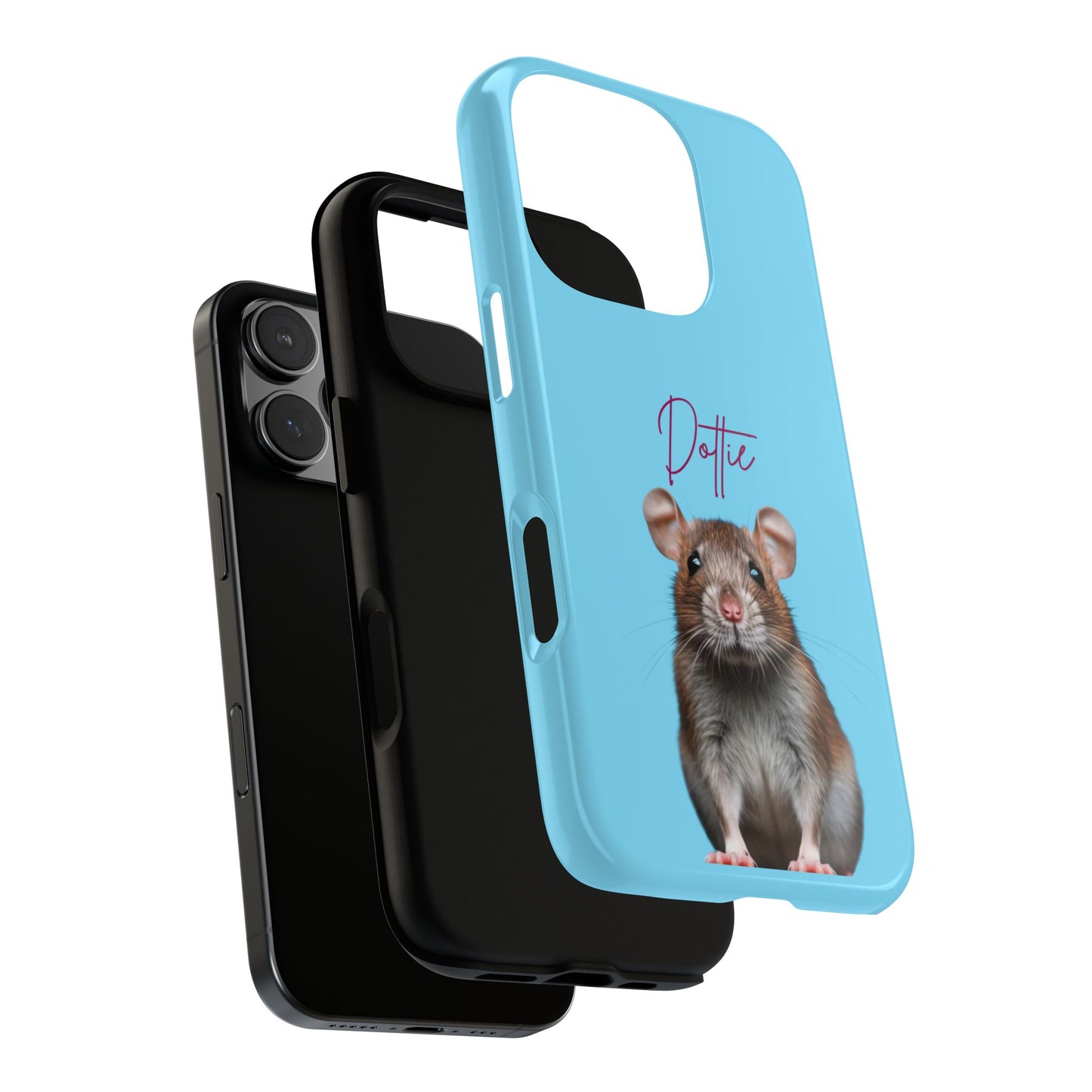 Customizable Pet Tough Phone Case Your Pet Photo or Digital Painting with Name_8 iPhone 16, 15 Pro Max, 15 Plus, Samsung S24 Ultra, Pixel 7