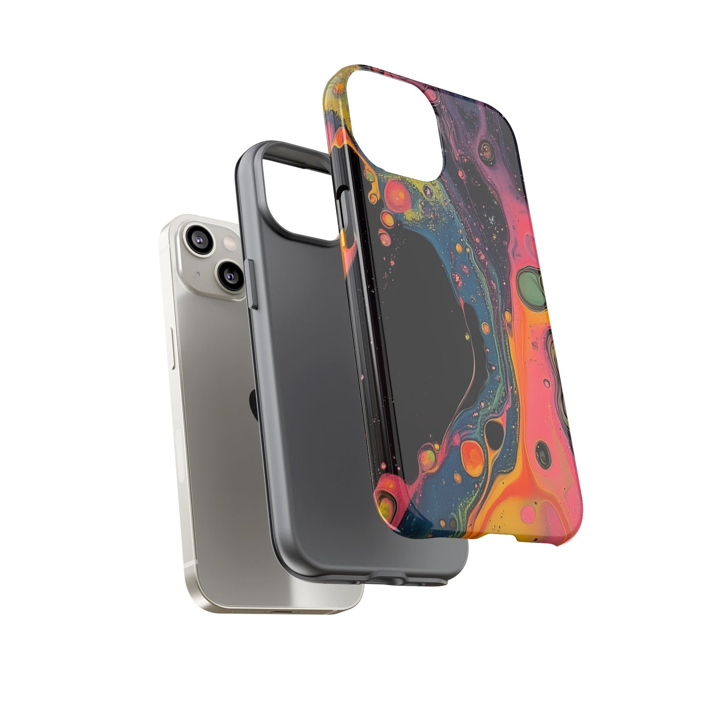 Psychedelic Modern Abstract_8 Customizable Tough Phone Case for iPhone 16, 15 Pro Max, Samsung S24 Ultra, Pixel 7 & more