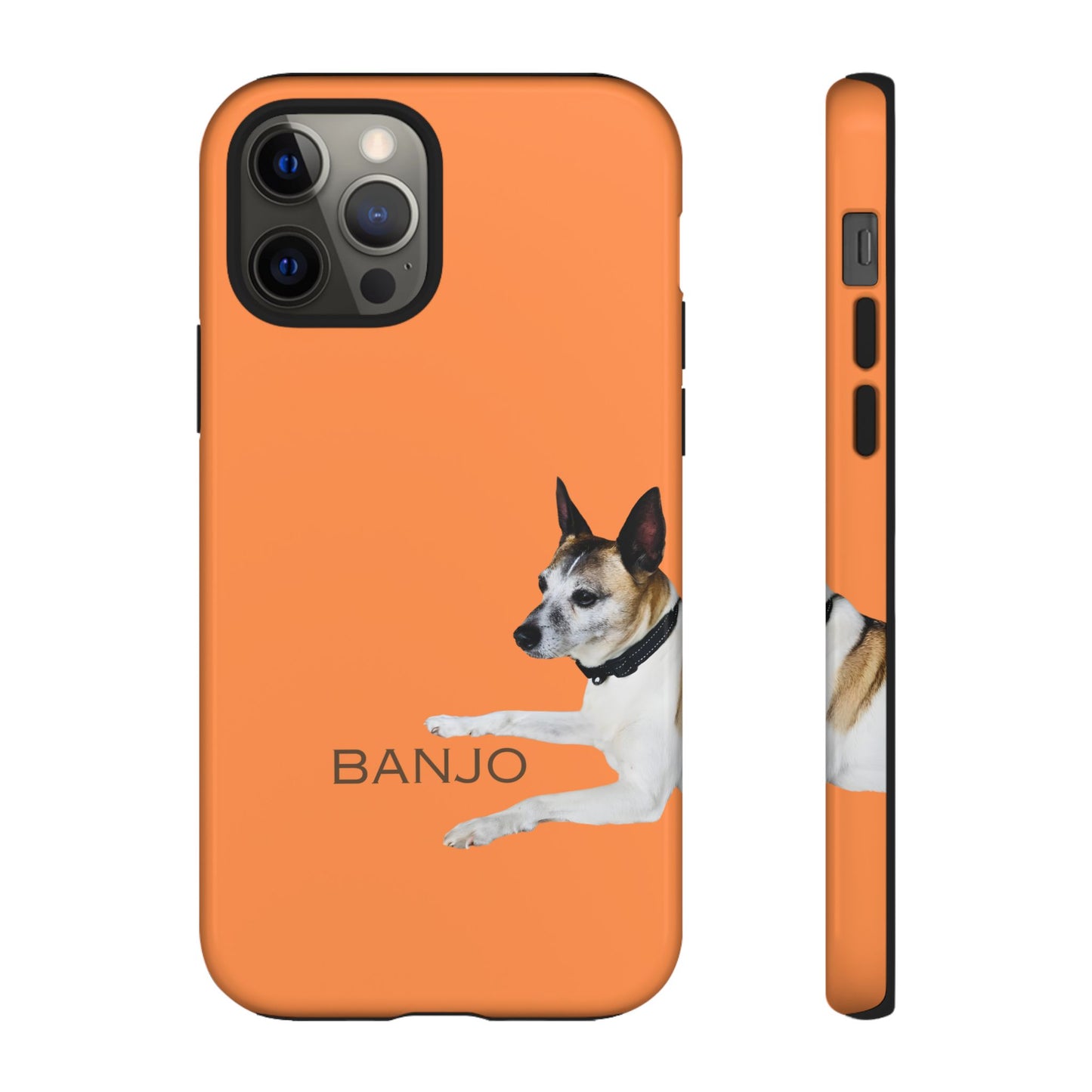 Custom Pet Tough Phone Case Your Pet Photo or Digital Painting with Name_5 for iPhone 15, 15 Pro Max, 15 Plus, Samsung S24 Ultra, Pixel 7