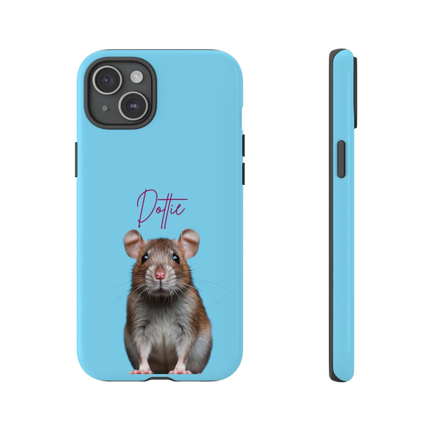 Customizable Pet Tough Phone Case Your Pet Photo or Digital Painting with Name_8 iPhone 16, 15 Pro Max, 15 Plus, Samsung S24 Ultra, Pixel 7