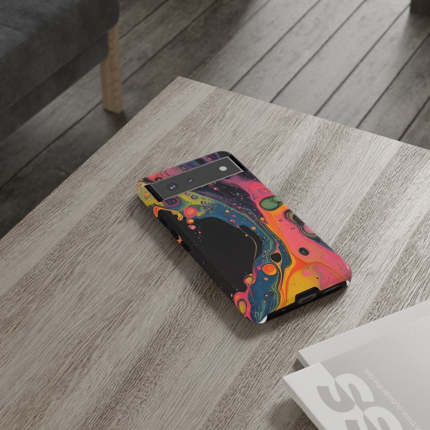 Psychedelic Modern Abstract_8 Customizable Tough Phone Case for iPhone 16, 15 Pro Max, Samsung S24 Ultra, Pixel 7 & more