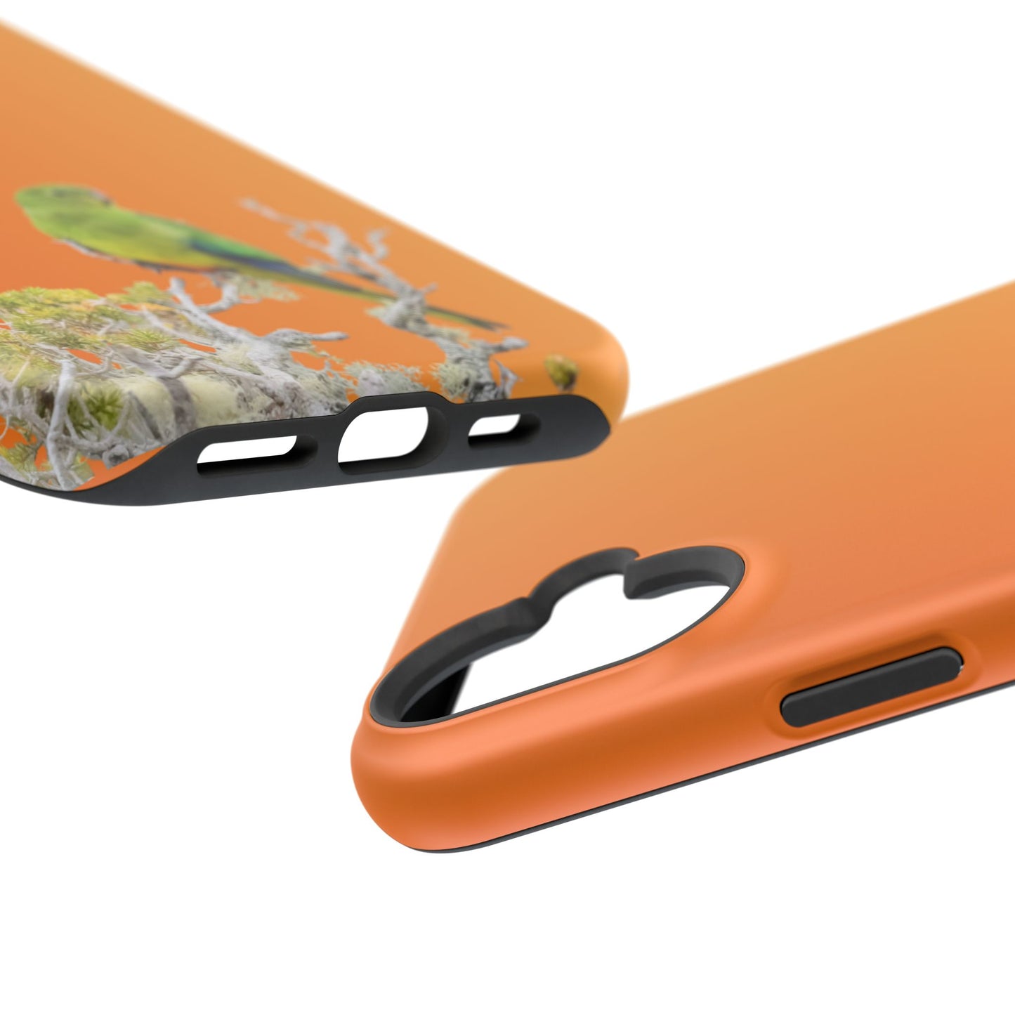 Orange-bellied Parrot - Magnetic Impact-Resistant Phone Case - Fono Caso x EstebantheNatureman - Wildlife Case - Gift for Bird Lovers