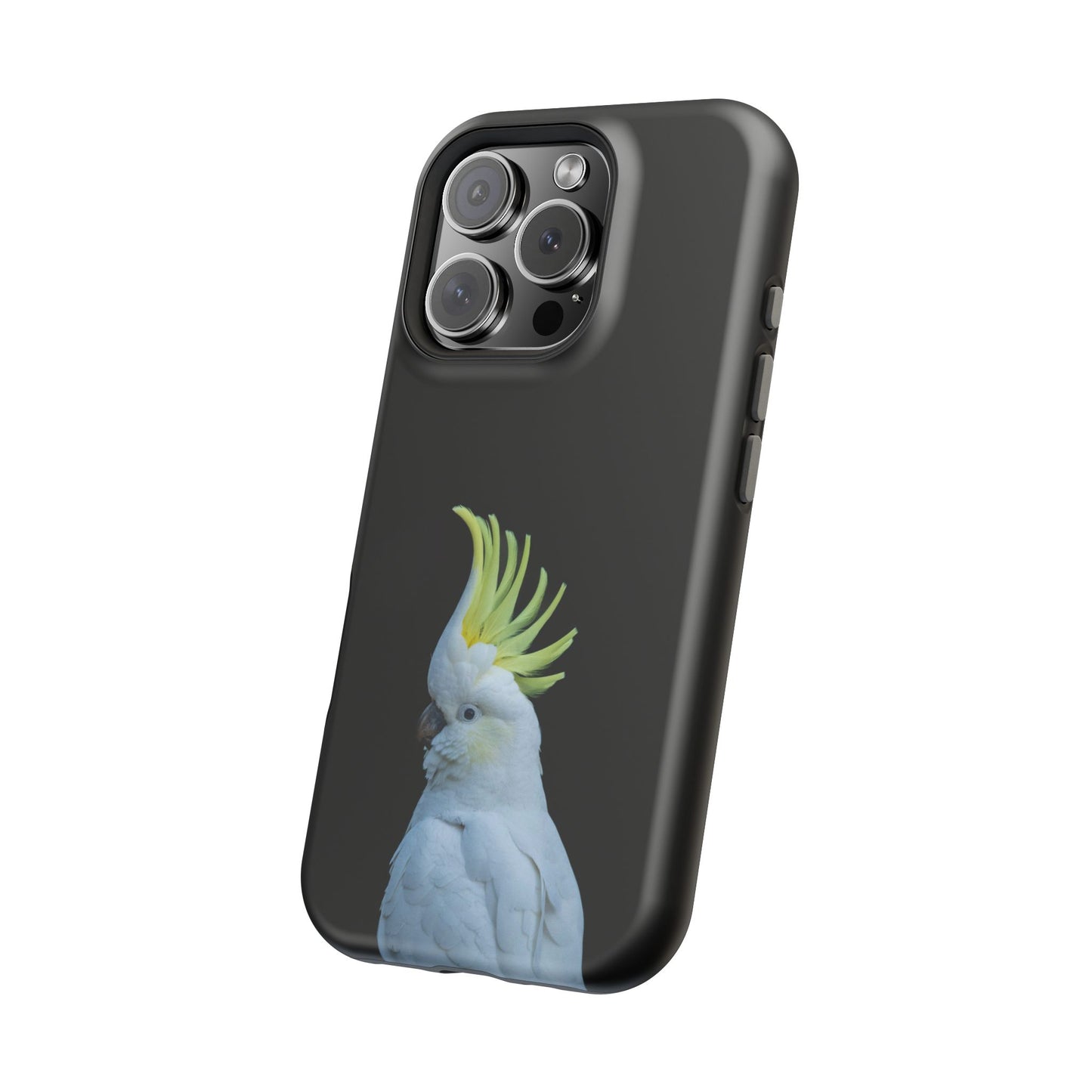 Sulphur Crested Cockatoo - Magnetic Impact-Resistant Phone Case - Fono Caso x EstebantheNatureman - Wildlife Case - Gift for Bird Lovers