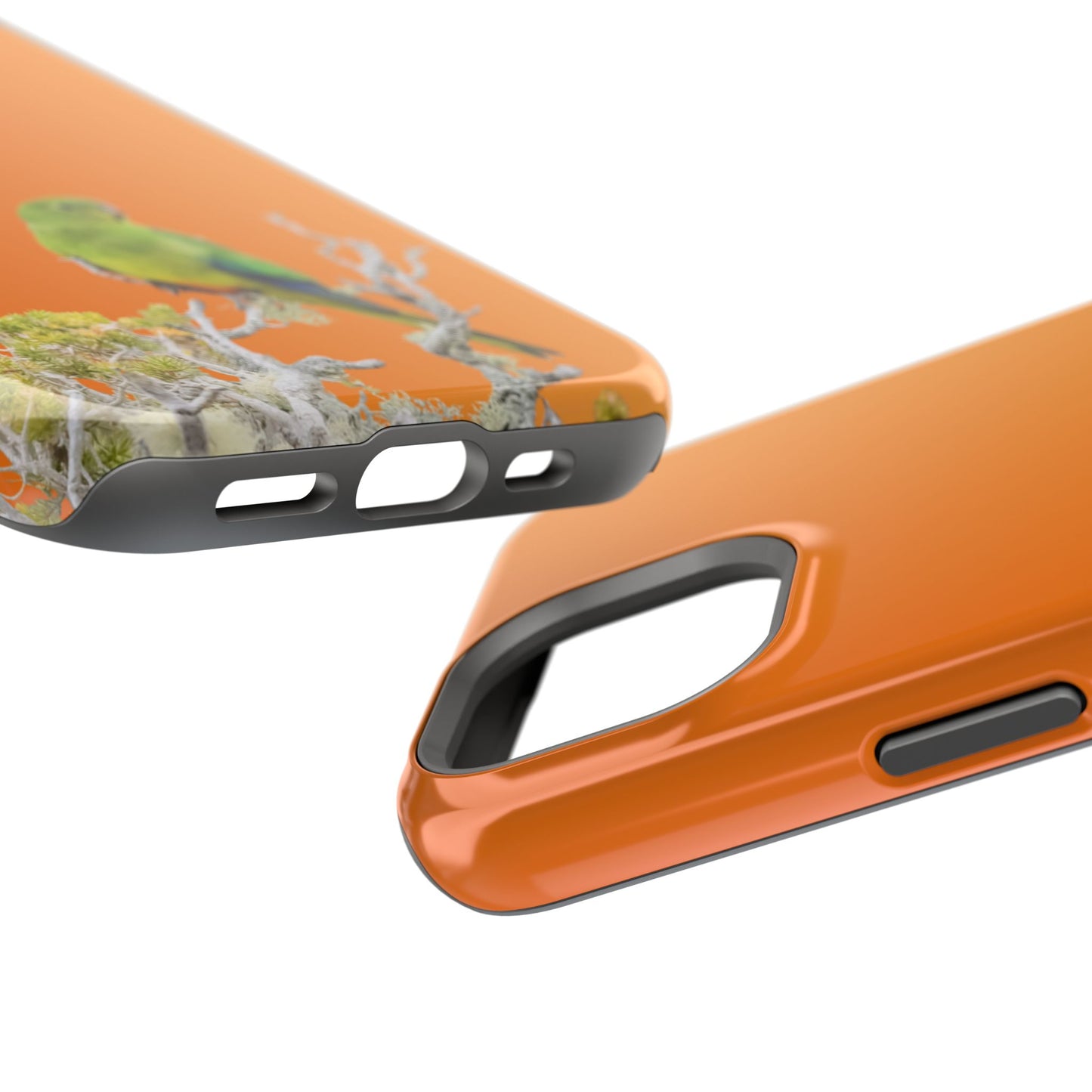 Orange-bellied Parrot - Magnetic Impact-Resistant Phone Case - Fono Caso x EstebantheNatureman - Wildlife Case - Gift for Bird Lovers