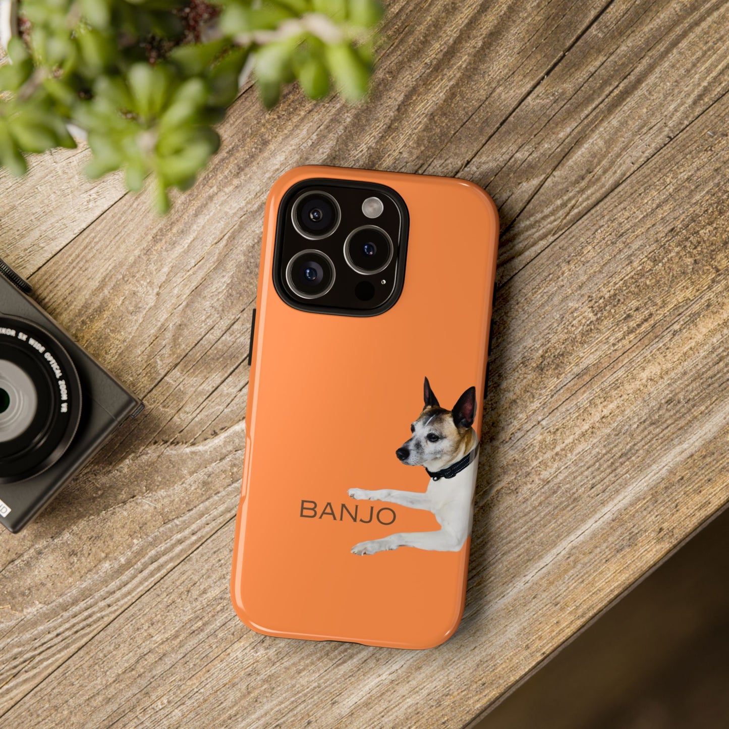 Custom Pet Tough Phone Case Your Pet Photo or Digital Painting with Name_5 for iPhone 15, 15 Pro Max, 15 Plus, Samsung S24 Ultra, Pixel 7