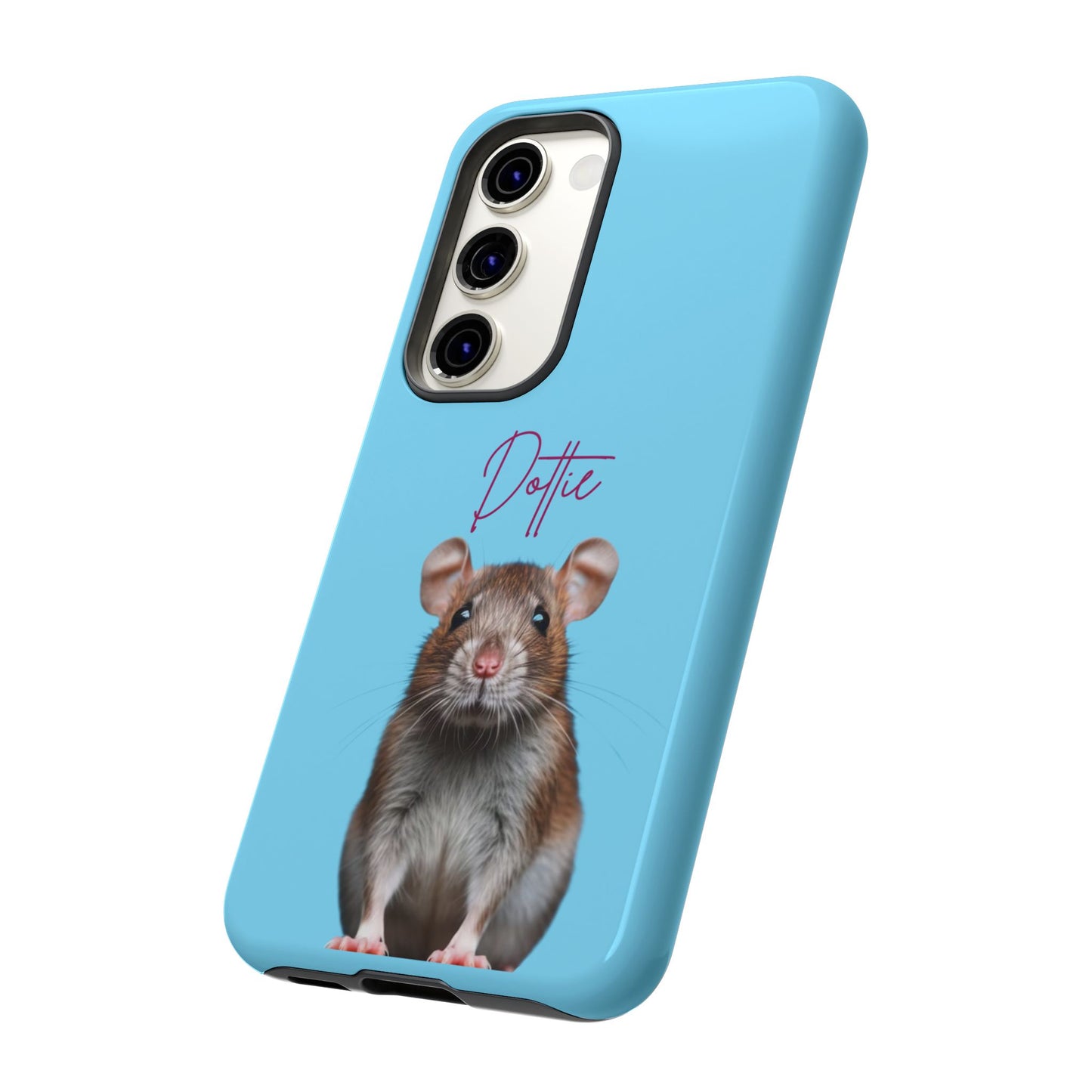 Customizable Pet Tough Phone Case Your Pet Photo or Digital Painting with Name_8 iPhone 16, 15 Pro Max, 15 Plus, Samsung S24 Ultra, Pixel 7