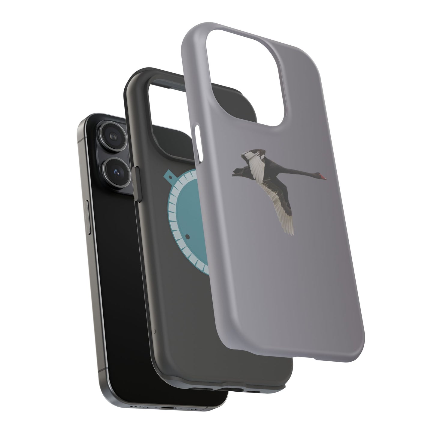 Black Swan- Magnetic Impact-Resistant Phone Case - Fono Caso x EstebantheNatureman - Wildlife Photography Case - Gift for Bird Lovers