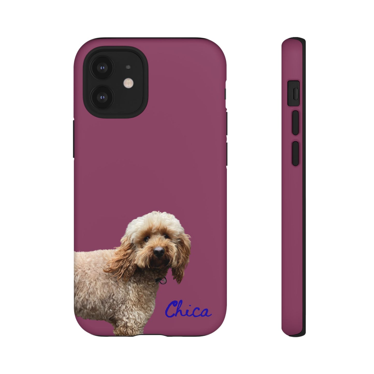 Customizable Pet Tough Phone Case Your Pet Photo or Digital Painting with Name_9 iPhone 16, 15 Pro Max, 15 Plus, Samsung S24 Ultra, Pixel 7