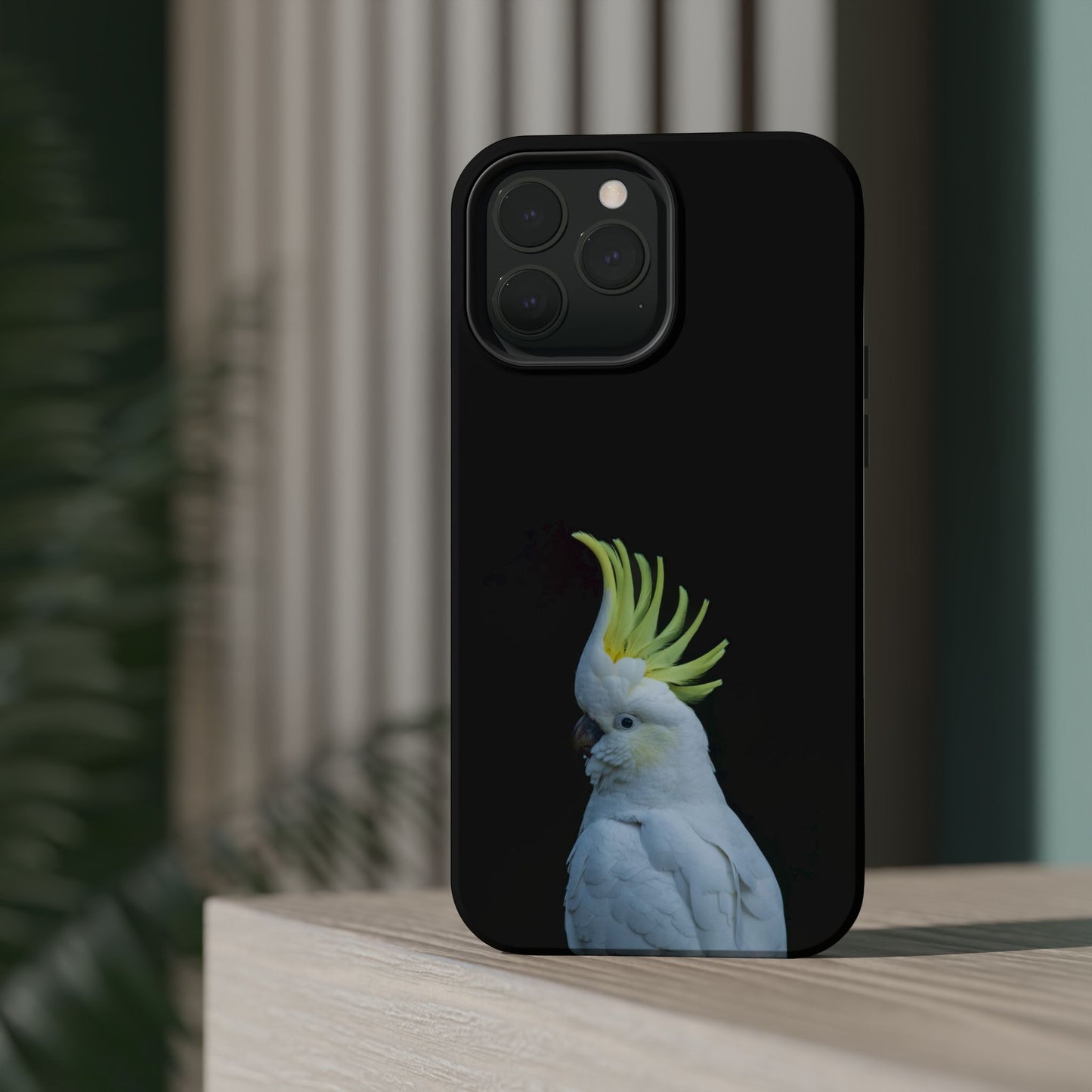 Sulphur Crested Cockatoo - Magnetic Impact-Resistant Phone Case - Fono Caso x EstebantheNatureman - Wildlife Case - Gift for Bird Lovers