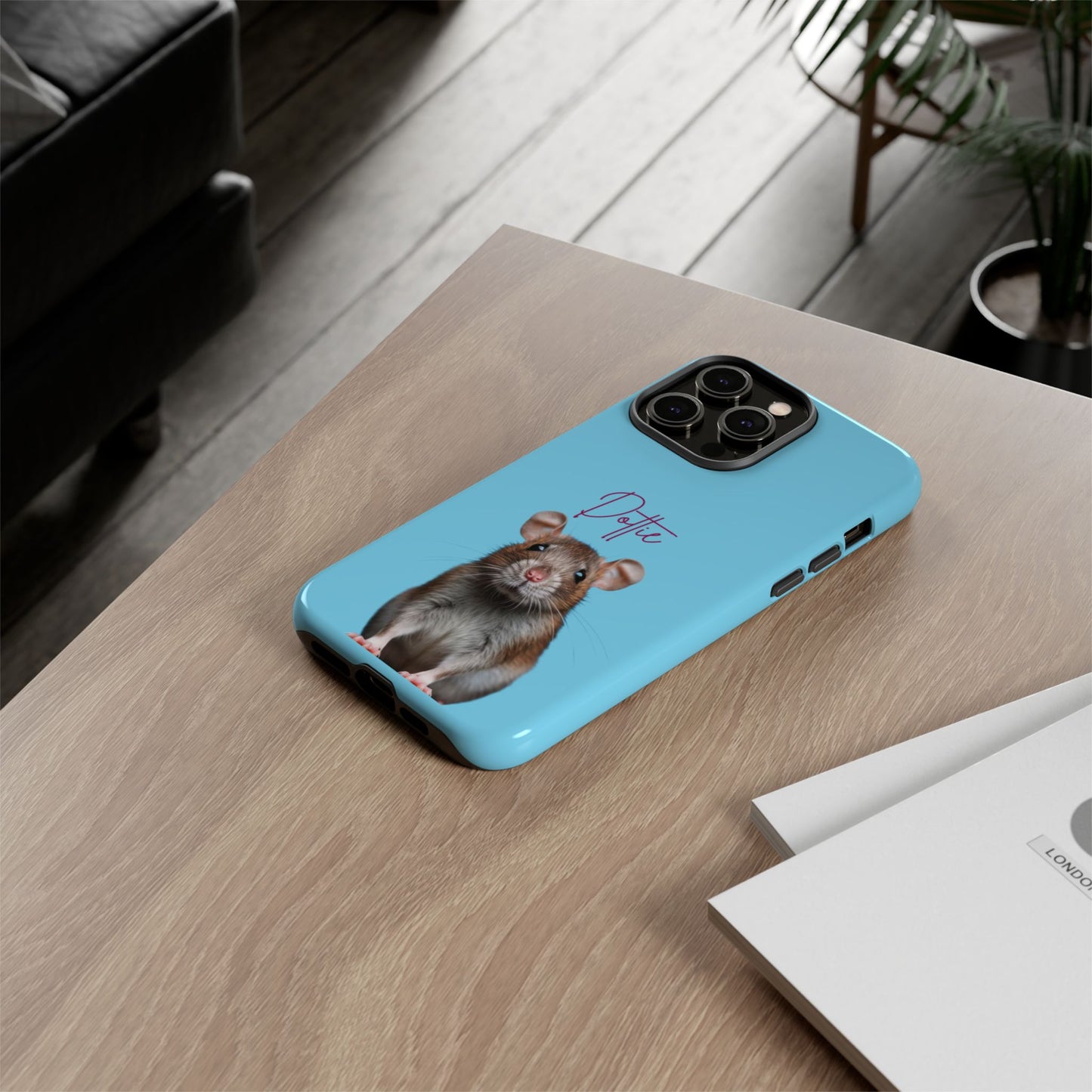 Customizable Pet Tough Phone Case Your Pet Photo or Digital Painting with Name_8 iPhone 16, 15 Pro Max, 15 Plus, Samsung S24 Ultra, Pixel 7