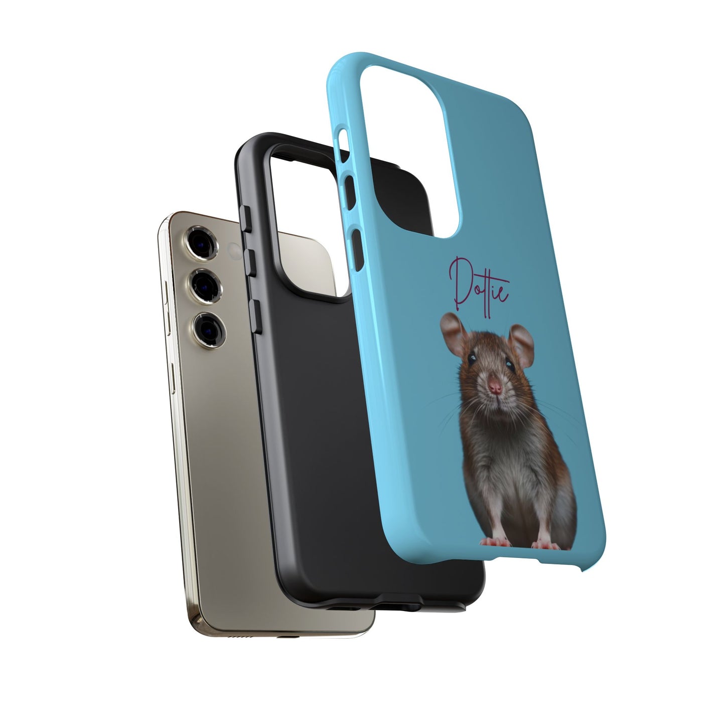 Customizable Pet Tough Phone Case Your Pet Photo or Digital Painting with Name_8 iPhone 16, 15 Pro Max, 15 Plus, Samsung S24 Ultra, Pixel 7