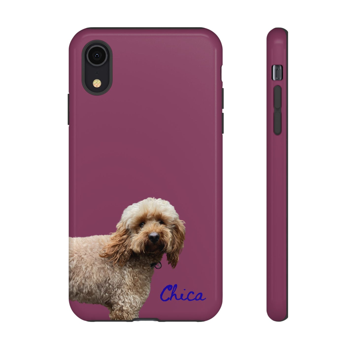 Customizable Pet Tough Phone Case Your Pet Photo or Digital Painting with Name_9 iPhone 16, 15 Pro Max, 15 Plus, Samsung S24 Ultra, Pixel 7