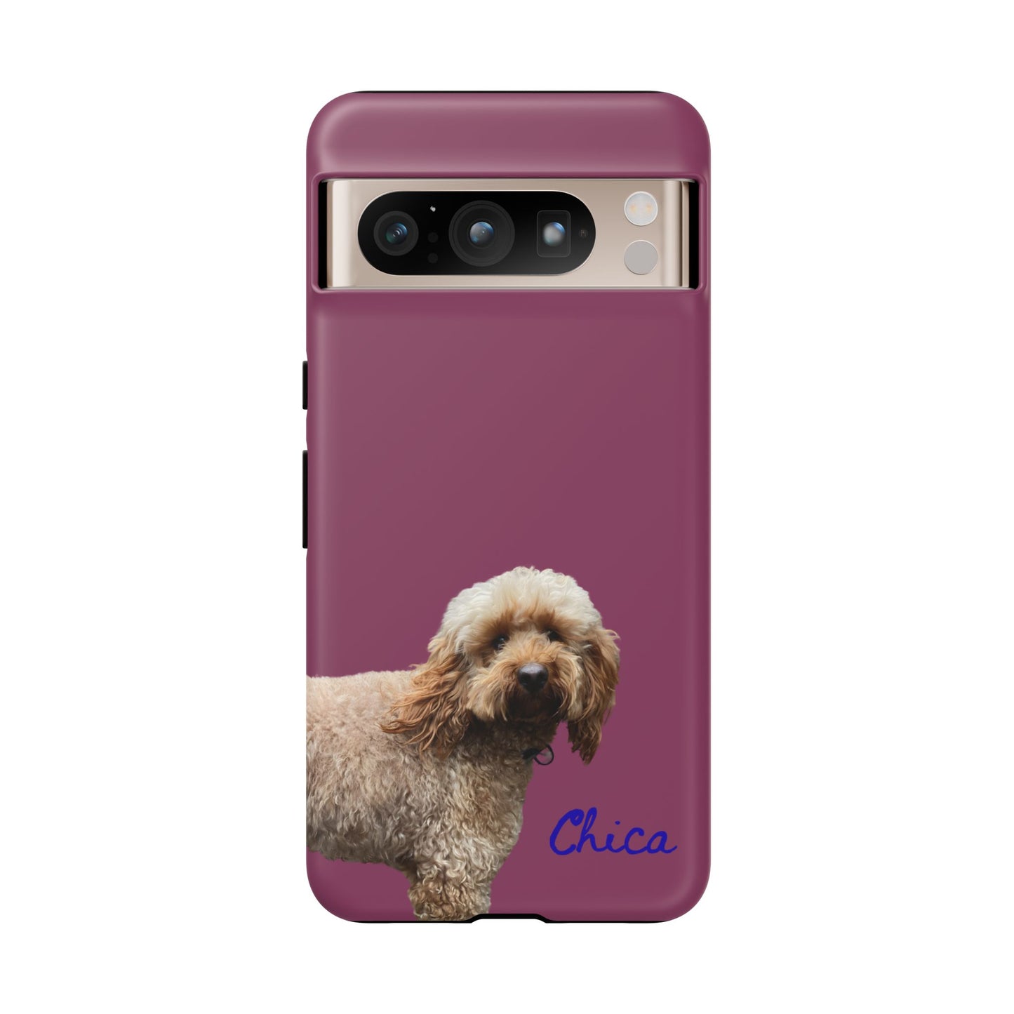 Customizable Pet Tough Phone Case Your Pet Photo or Digital Painting with Name_9 iPhone 16, 15 Pro Max, 15 Plus, Samsung S24 Ultra, Pixel 7