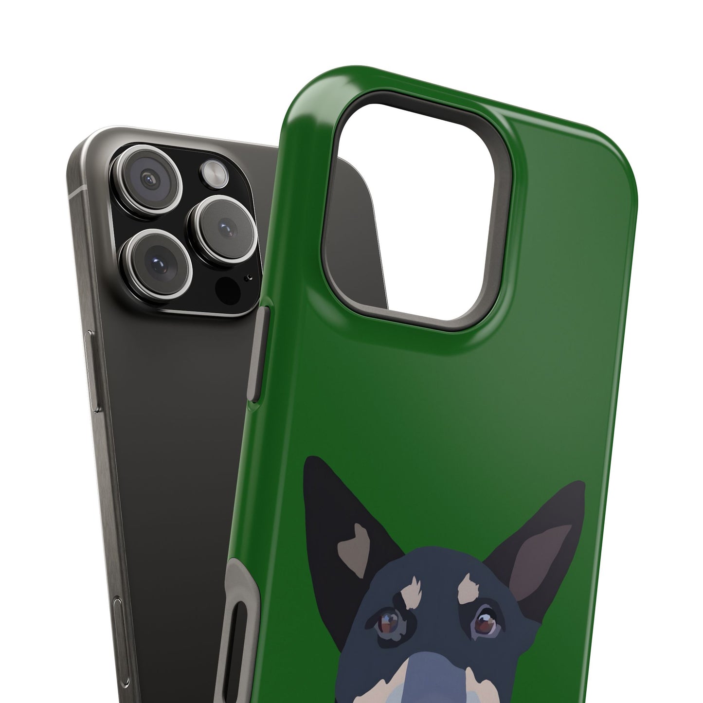 Customizable Magnetic Impact-Resistant Phone Case Your Pet Photo or Digital Painting with Name_4_iPhone 13 and up