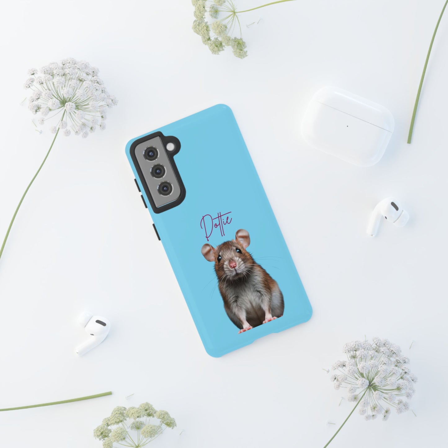 Customizable Pet Tough Phone Case Your Pet Photo or Digital Painting with Name_8 iPhone 16, 15 Pro Max, 15 Plus, Samsung S24 Ultra, Pixel 7