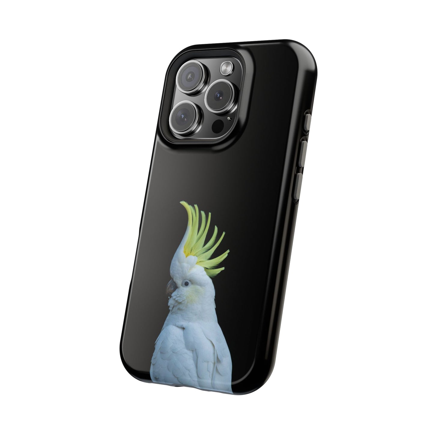 Sulphur Crested Cockatoo - Magnetic Impact-Resistant Phone Case - Fono Caso x EstebantheNatureman - Wildlife Case - Gift for Bird Lovers