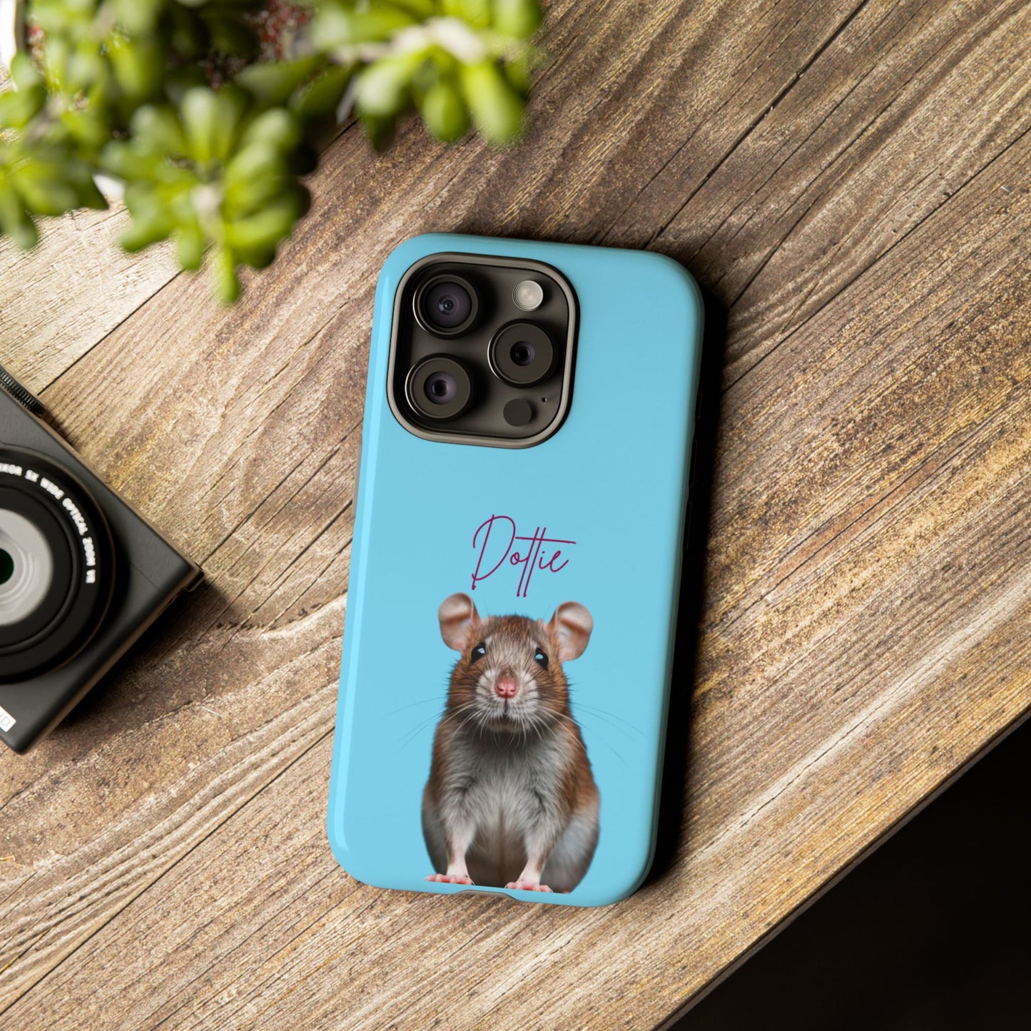 Customizable Pet Tough Phone Case Your Pet Photo or Digital Painting with Name_8 iPhone 16, 15 Pro Max, 15 Plus, Samsung S24 Ultra, Pixel 7