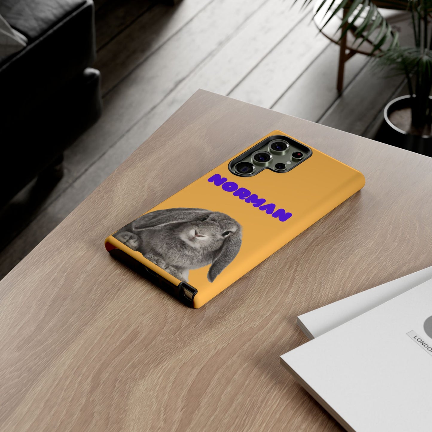 Customizable Pet Tough Phone Case Your Pet Photo or Digital Painting with Name_7