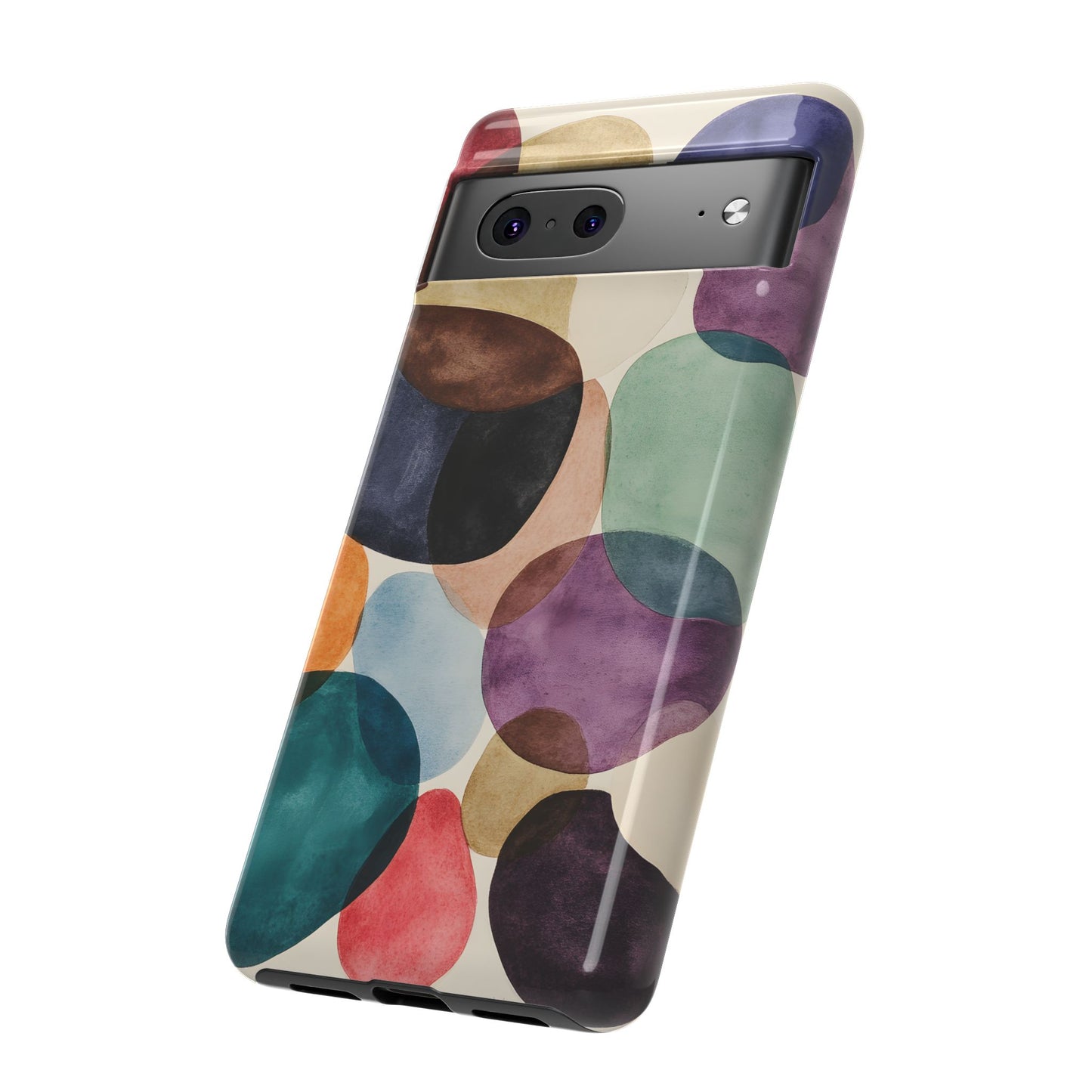 Colorful Abstract Organic Shapes_22 Customizable Tough Phone Case for iPhone 16, 15 Pro Max, Samsung S24 Ultra, Pixel 7 & more