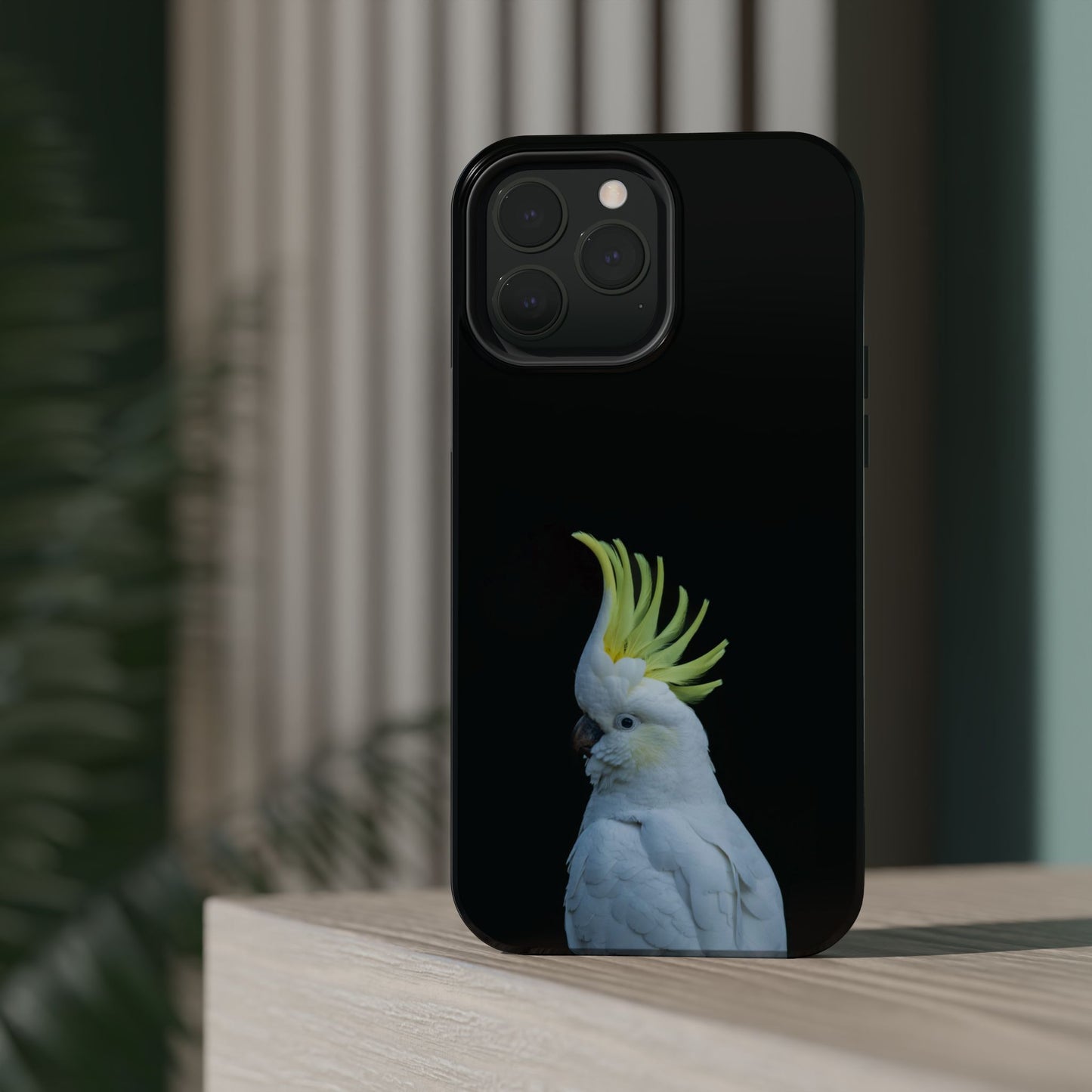 Sulphur Crested Cockatoo - Magnetic Impact-Resistant Phone Case - Fono Caso x EstebantheNatureman - Wildlife Case - Gift for Bird Lovers