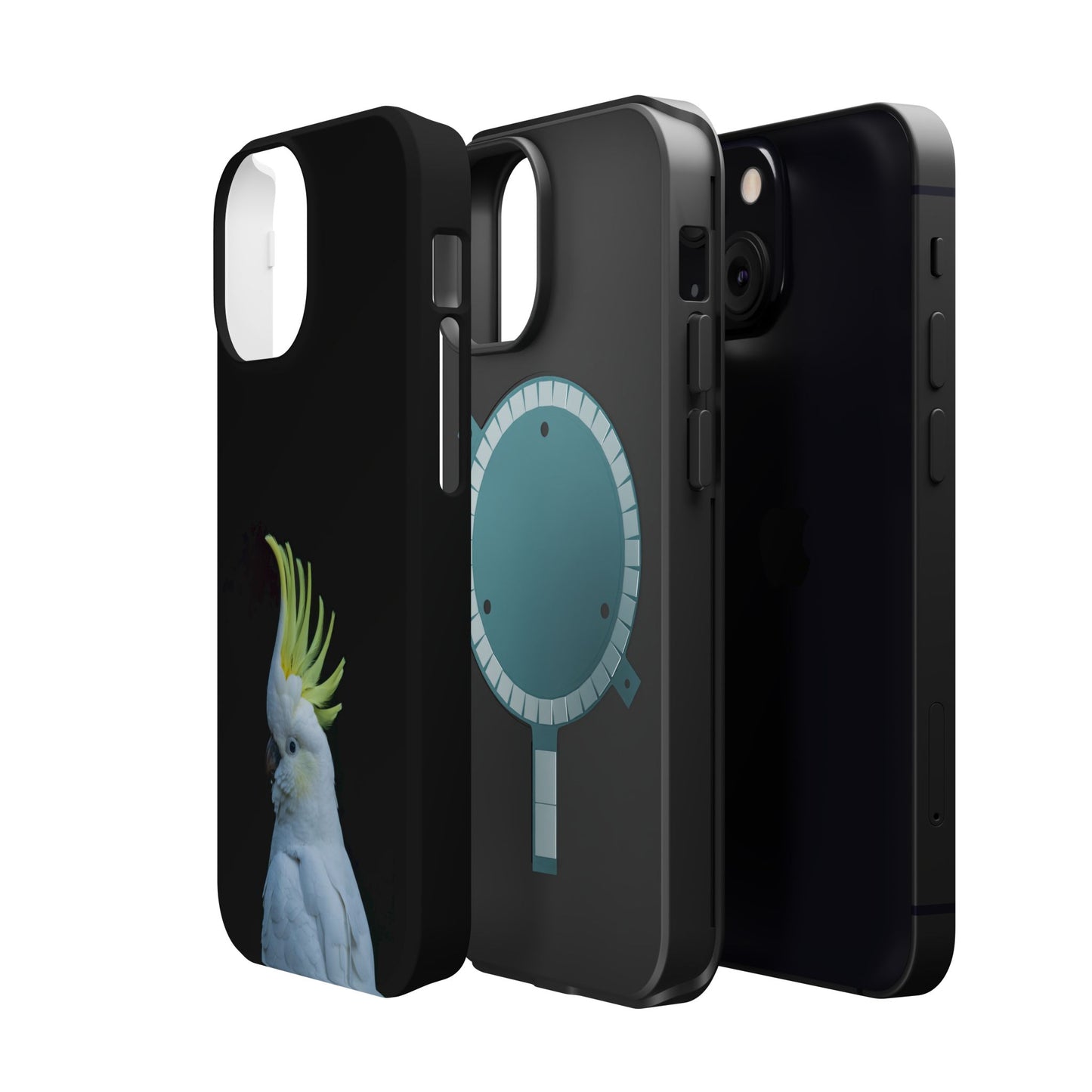Sulphur Crested Cockatoo - Magnetic Impact-Resistant Phone Case - Fono Caso x EstebantheNatureman - Wildlife Case - Gift for Bird Lovers