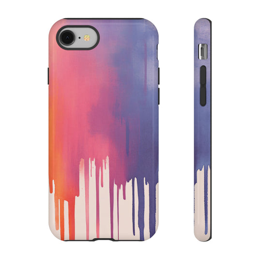 Colorful Dripping Paint_1 Customizable Tough Phone Case for iPhone 16, 15 Pro Max, Samsung S24 Ultra, Pixel 7 & more