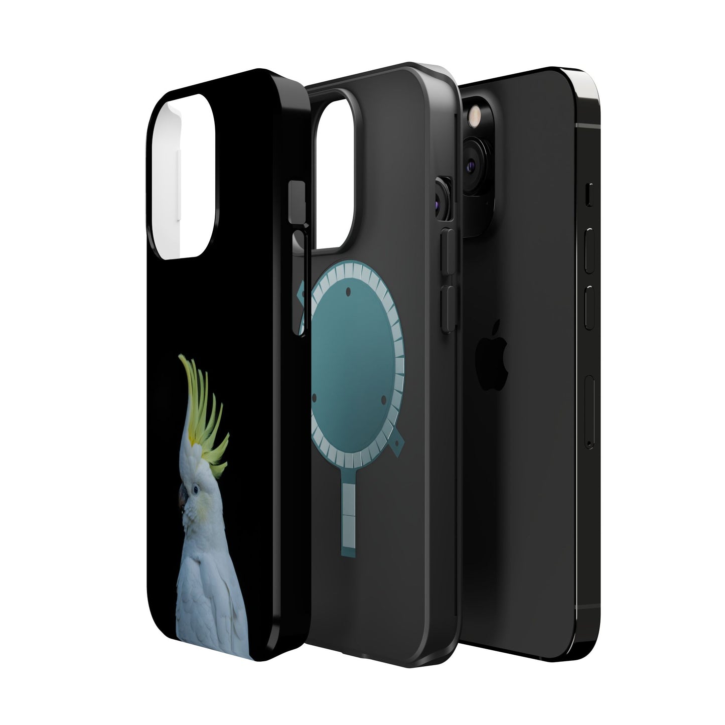 Sulphur Crested Cockatoo - Magnetic Impact-Resistant Phone Case - Fono Caso x EstebantheNatureman - Wildlife Case - Gift for Bird Lovers