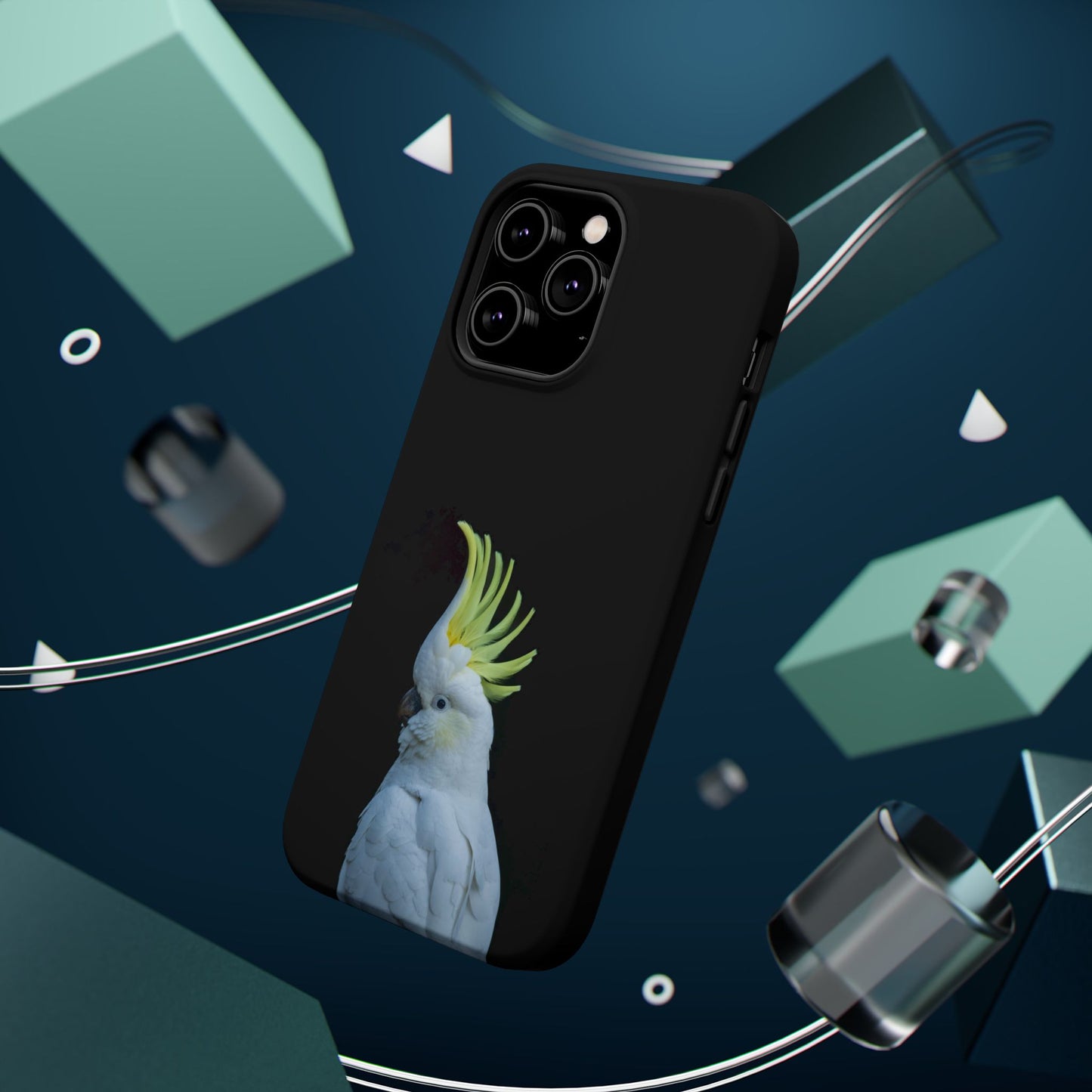 Sulphur Crested Cockatoo - Magnetic Impact-Resistant Phone Case - Fono Caso x EstebantheNatureman - Wildlife Case - Gift for Bird Lovers