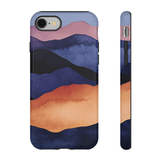 Water Color Painted Abstract Landscape_9 Tough Phone Case for iPhone 15, 15 Pro Max, 15 Plus, Samsung S24 Ultra, Pixel 7 & more