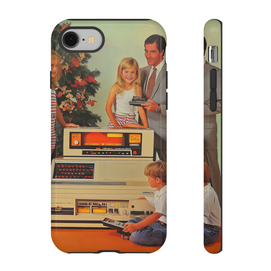 Retro 70s Home Video Nostalgic Aesthetic VHS Era_1 Customizable Tough Phone Case for iPhone 16, 15 Pro Max, Samsung S24 Ultra, Pixel 7 & more