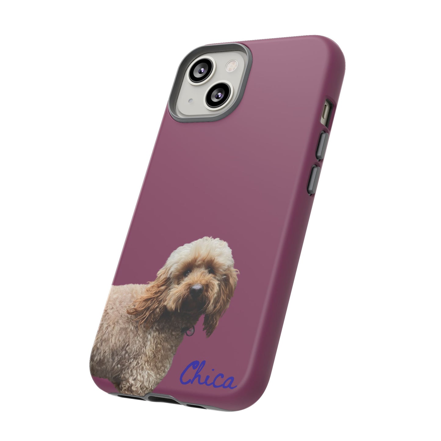 Customizable Pet Tough Phone Case Your Pet Photo or Digital Painting with Name_9 iPhone 16, 15 Pro Max, 15 Plus, Samsung S24 Ultra, Pixel 7